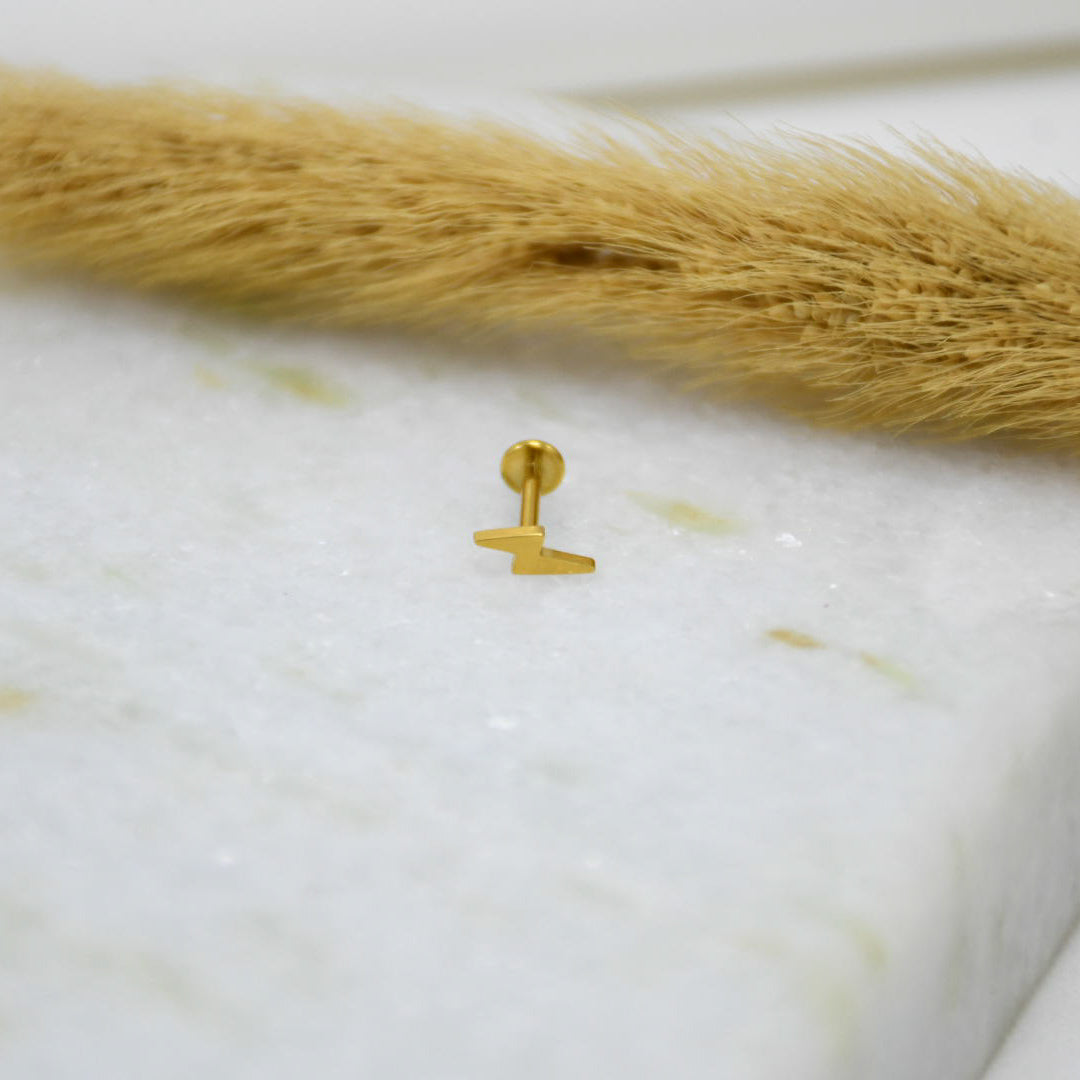 PIERCING DE TITANIO GOLD MIKA