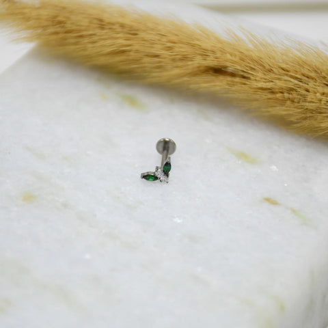 PIERCING DE TITANIO SILVER TULI