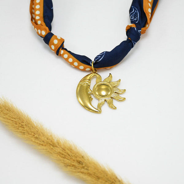 COLLAR BANDANA GOLD CHUNKY LUCERO