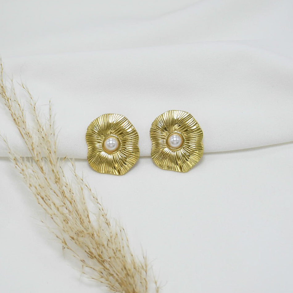 ARETES CHUNKY GOLD OLGA