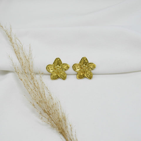 ARETES CHUNKY GOLD IRENE