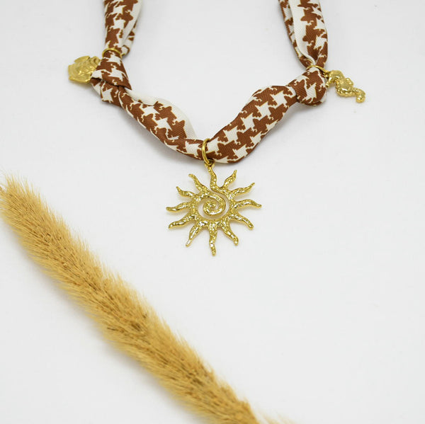 COLLAR BANDANA GOLD CHUNKY ALLY