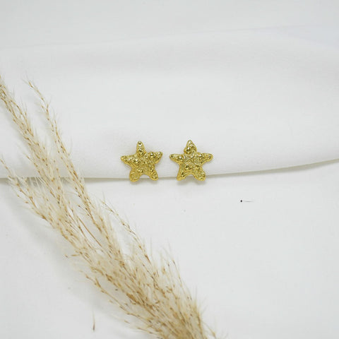 ARETES CHUNKY GOLD STARS
