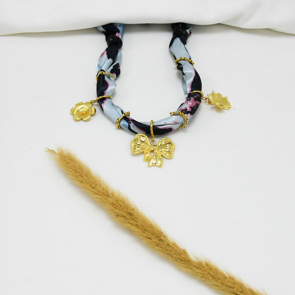 COLLAR BANDANA GOLD CHUNKY NICOLA