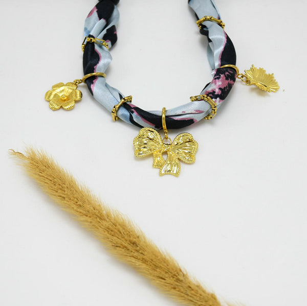 COLLAR BANDANA GOLD CHUNKY NICOLA
