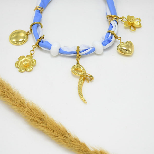 COLLAR BANDANA GOLD CHUNKY AMY