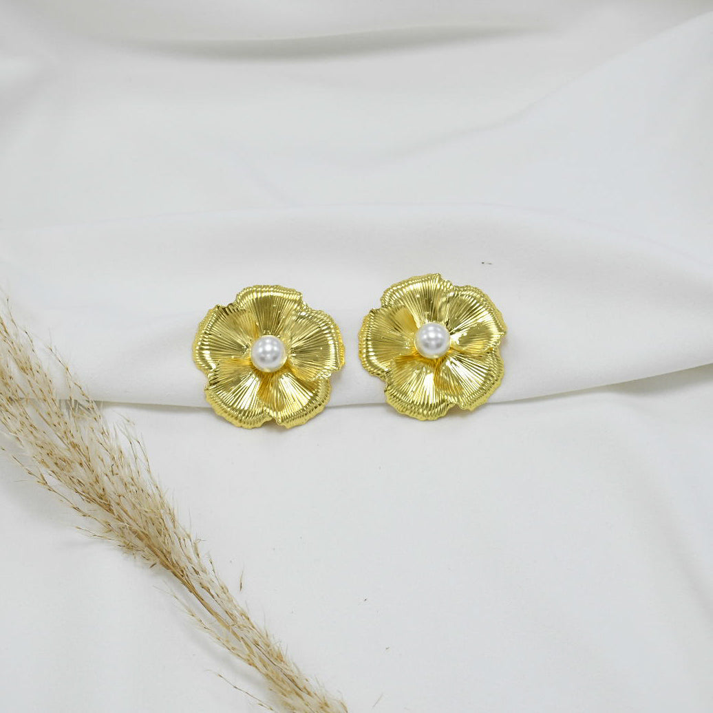 ARETES CHUNKY GOLD RAISA