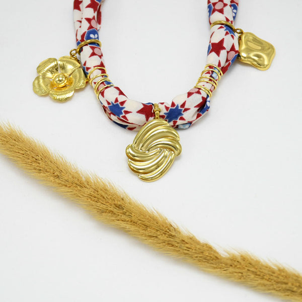 COLLAR BANDANA GOLD CHUNKY FRIDA