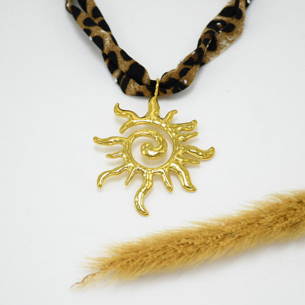 COLLAR BANDANA GOLD CHUNKY JULIA