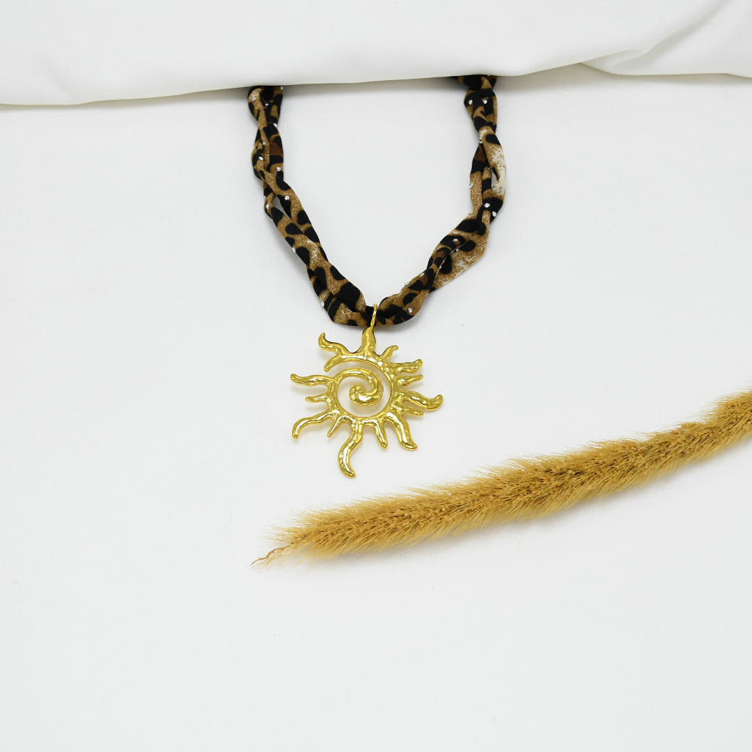 COLLAR BANDANA GOLD CHUNKY JULIA