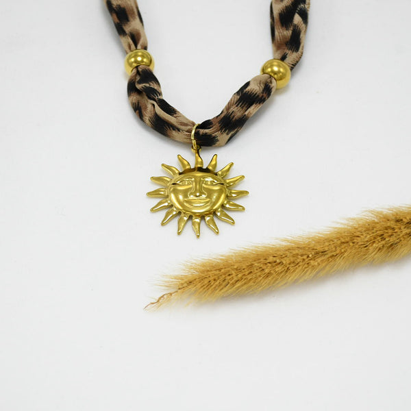 COLLAR BANDANA GOLD CHUNKY AINARA