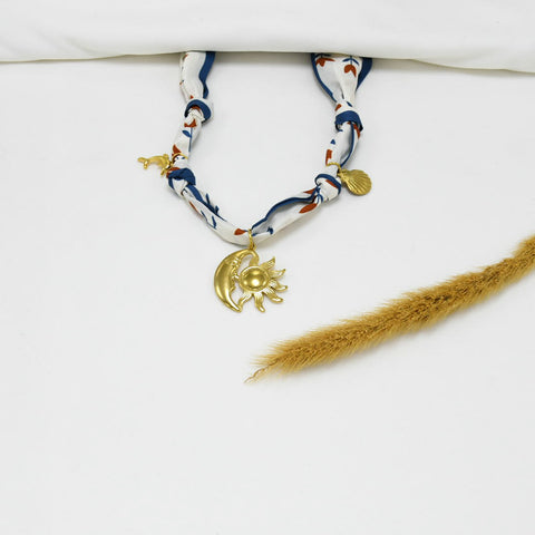 COLLAR BANDANA GOLD CHUNKY ELIANA