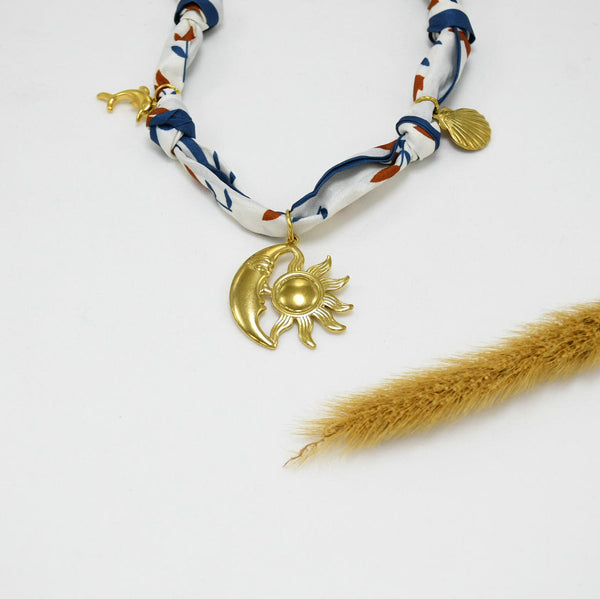 COLLAR BANDANA GOLD CHUNKY ELIANA