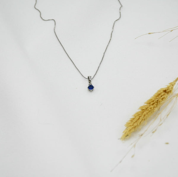 COLLAR SILVER AZULITO