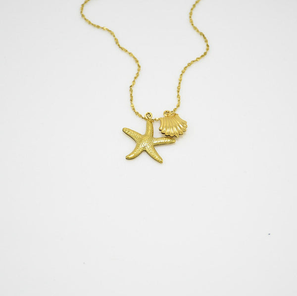 SET COLLAR & ARETES GOLD HILARY