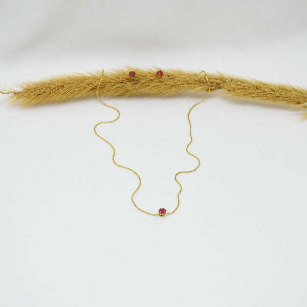 SET COLLAR & ARETES GOLD NICOLE