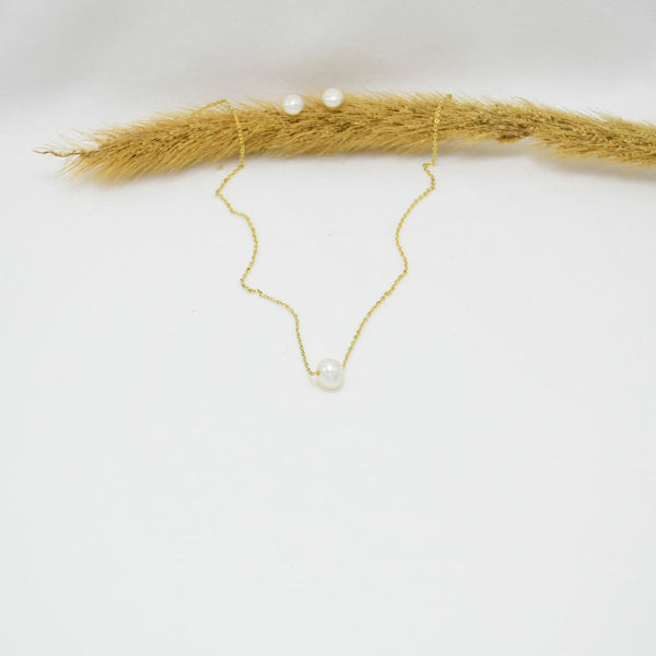 SET COLLAR & ARETES GOLD MARJORIE