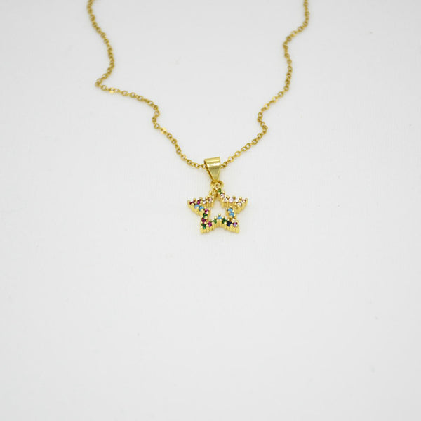 SET COLLAR & ARETES GOLD LAYLA