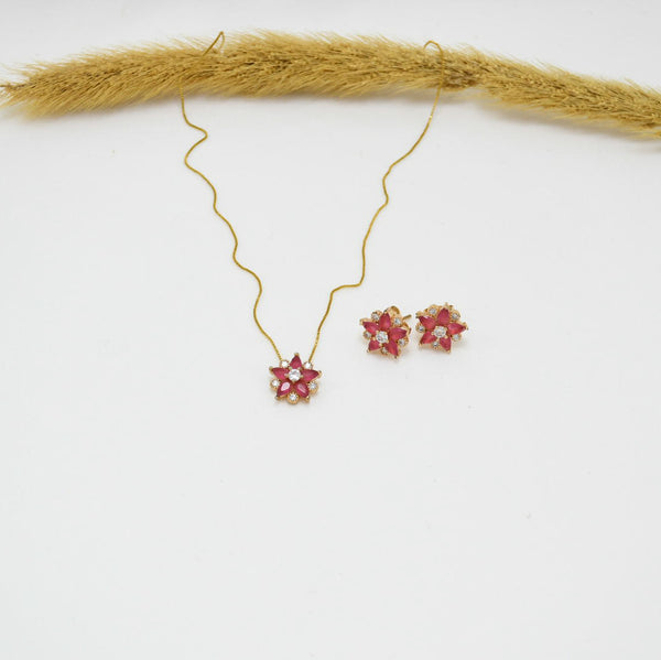 SET COLLAR & ARETES GOLD ARIANNE