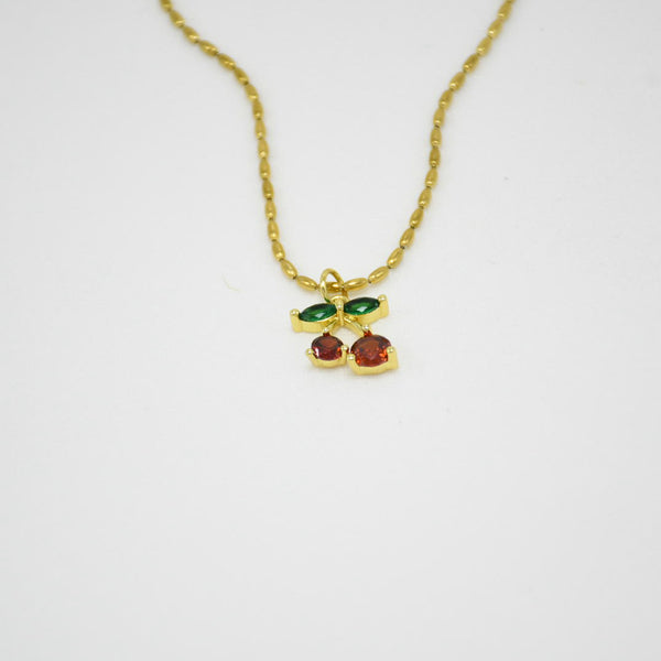 SET COLLAR & ARETES GOLD ALANIS