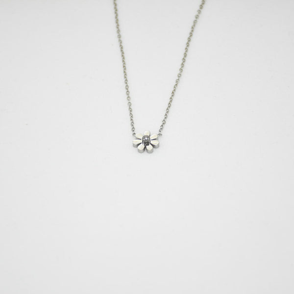 SET COLLAR & ARETES SILVER AMY