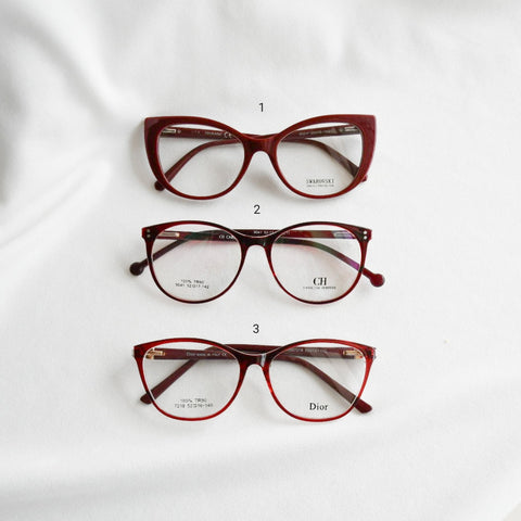 LENTES BURGUNDY