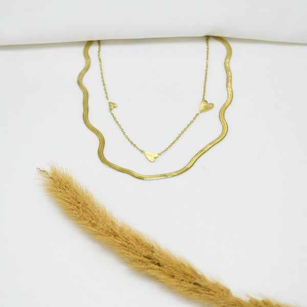 SET DE CADENAS CARMIN *2 GOLD