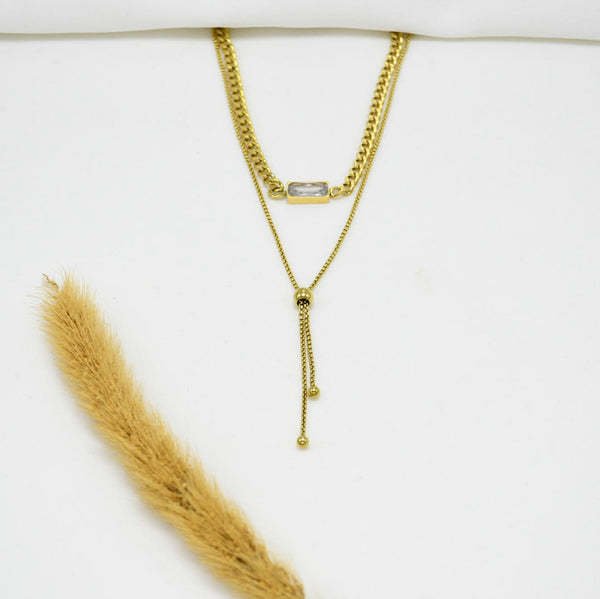 SET DE CADENAS CLAUDIA *2 GOLD