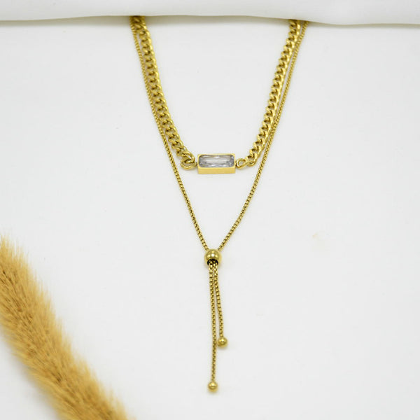 SET DE CADENAS CLAUDIA *2 GOLD