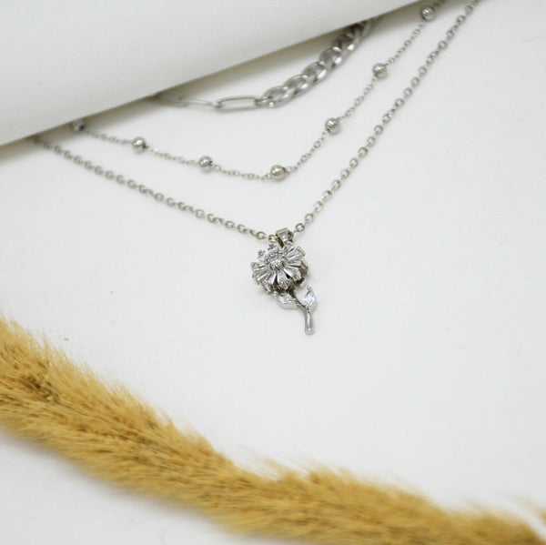 SET DE CADENAS YANA *3 SILVER