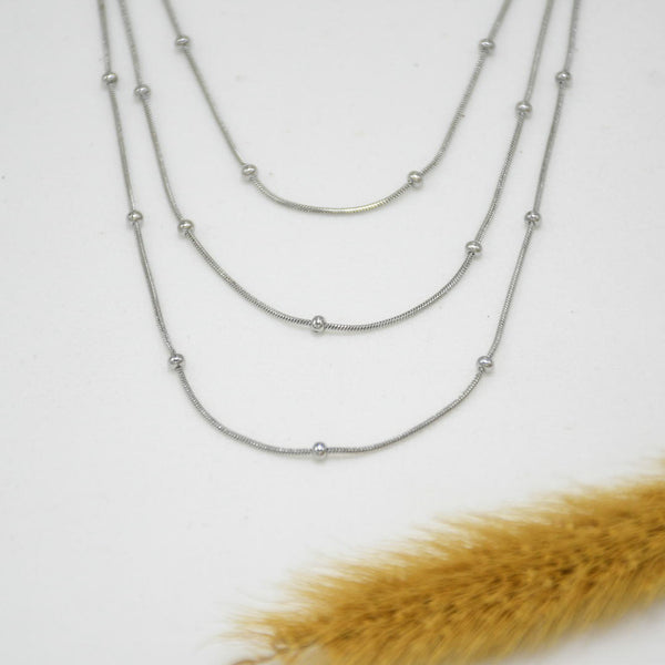 SET DE CADENAS SARAI *3 SILVER