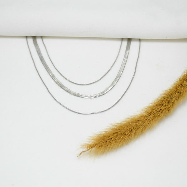 SET DE CADENAS SILVIA *3 SILVER