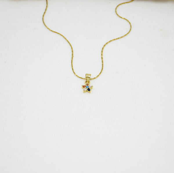 SET COLLAR & ARETES GOLD VERO