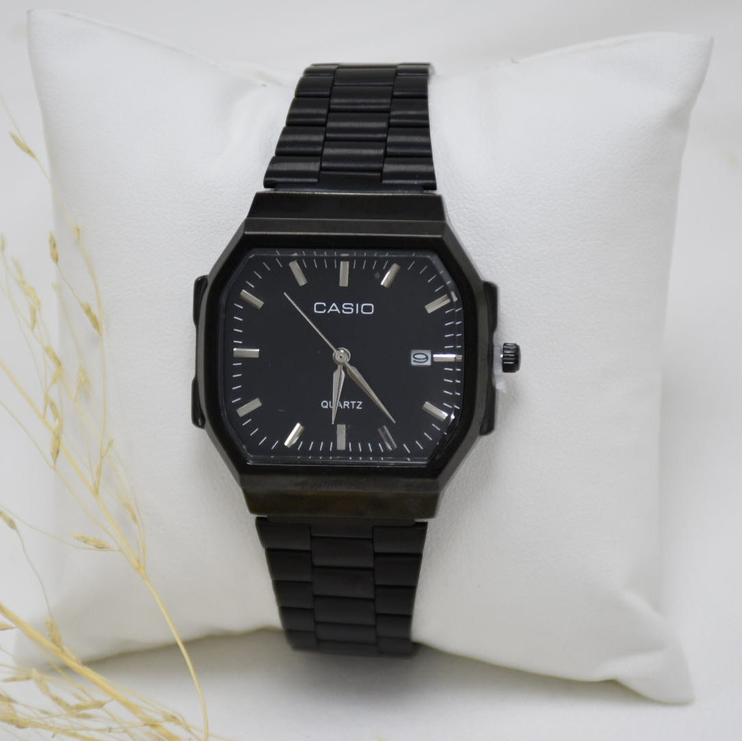 RELOJ DE VARON BLACK CASSIO