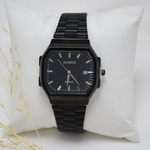 RELOJ DE VARON BLACK CASSIO