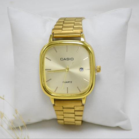 RELOJ DE VARON GOLD CASSIO III