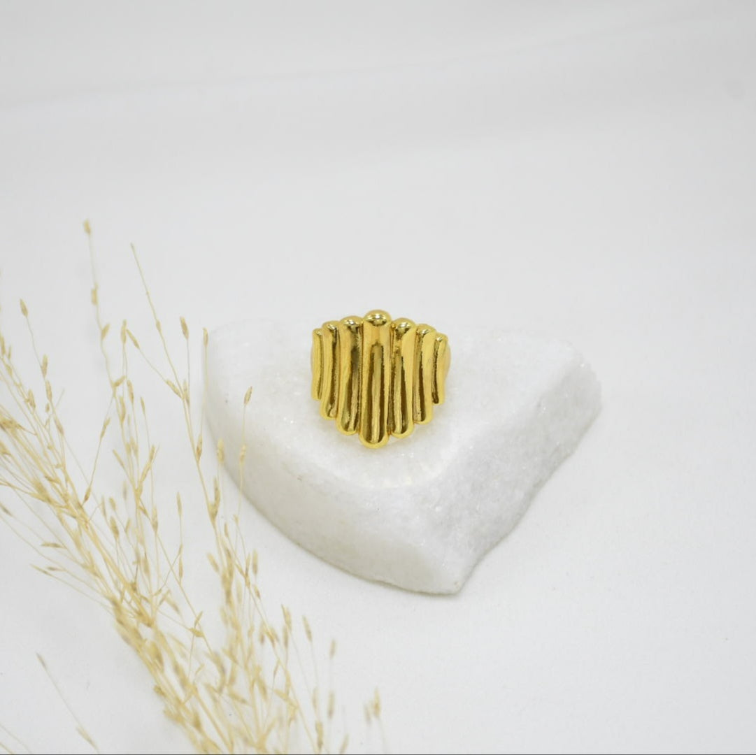 ANILLO GOLD CHUNKY SALMA