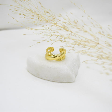 ANILLO GOLD CHUNKY SILVY