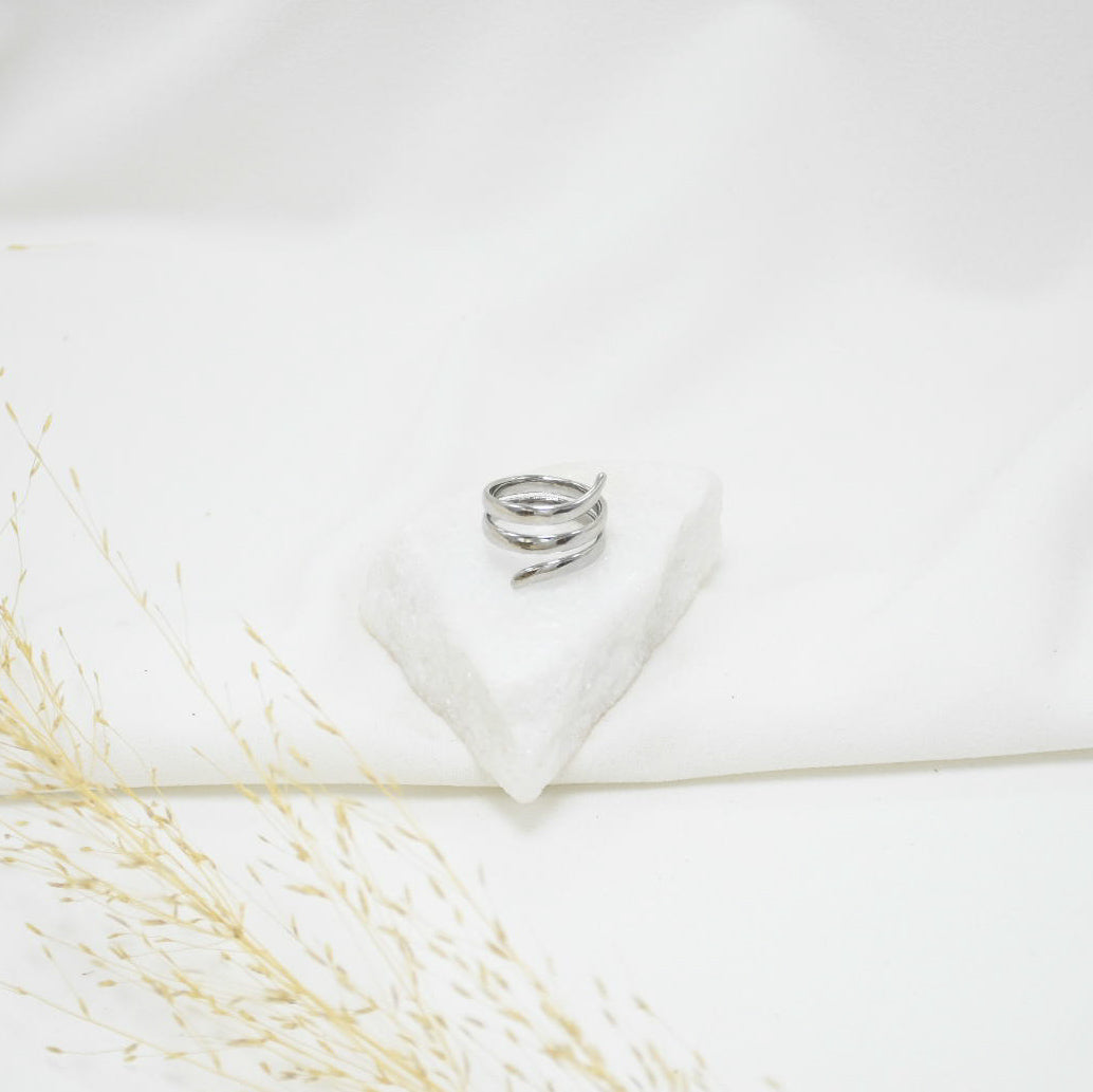 ANILLO SILVER CHUNKY SNAKE