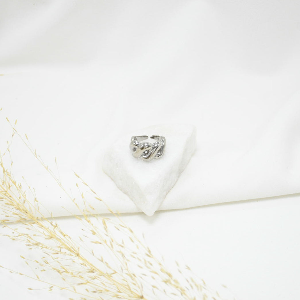ANILLO SILVER CHUNKY LAZOS