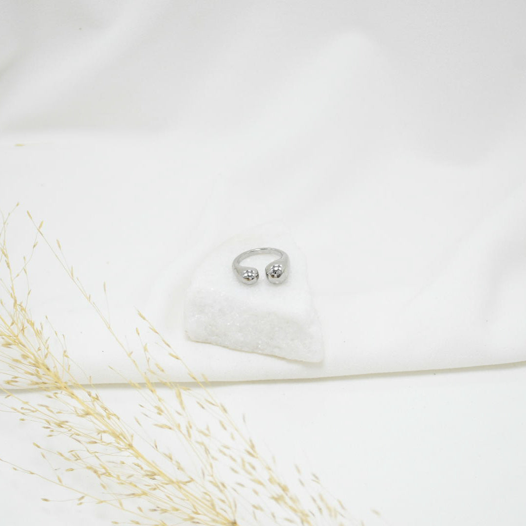 ANILLO SILVER CHUNKY GOTAS