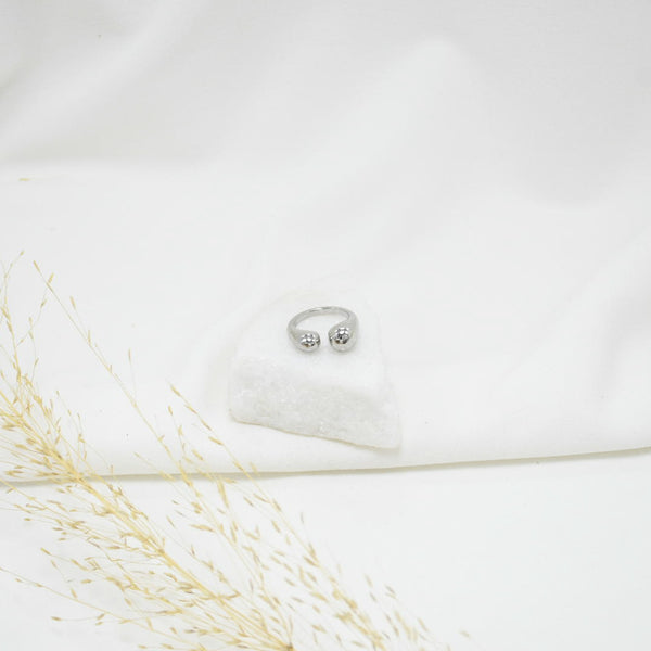 ANILLO SILVER CHUNKY GOTAS