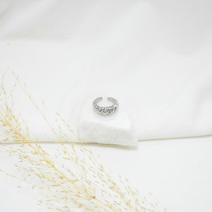 ANILLO SILVER CHUNKY CROISSANT