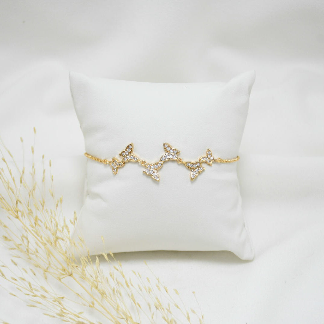 PULSERA REGULABLE GOLD BUTTERFLY
