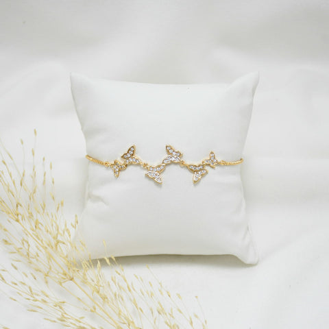 PULSERA REGULABLE GOLD BUTTERFLY