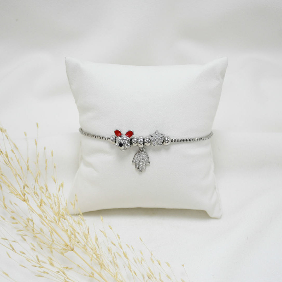 PULSERAS REGULABLE SILVER MIKEY