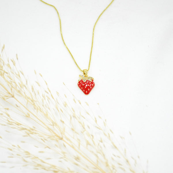 COLLAR GOLD STRAWBERRY