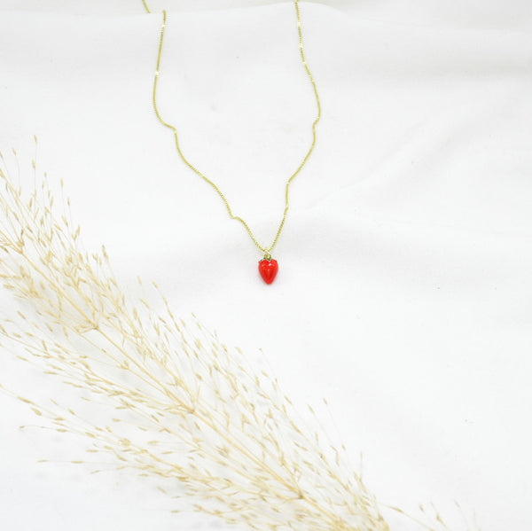 COLLAR GOLD STRAWBERRY I