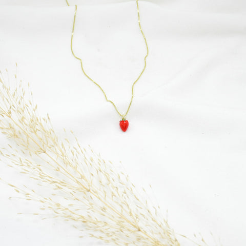 COLLAR GOLD STRAWBERRY I