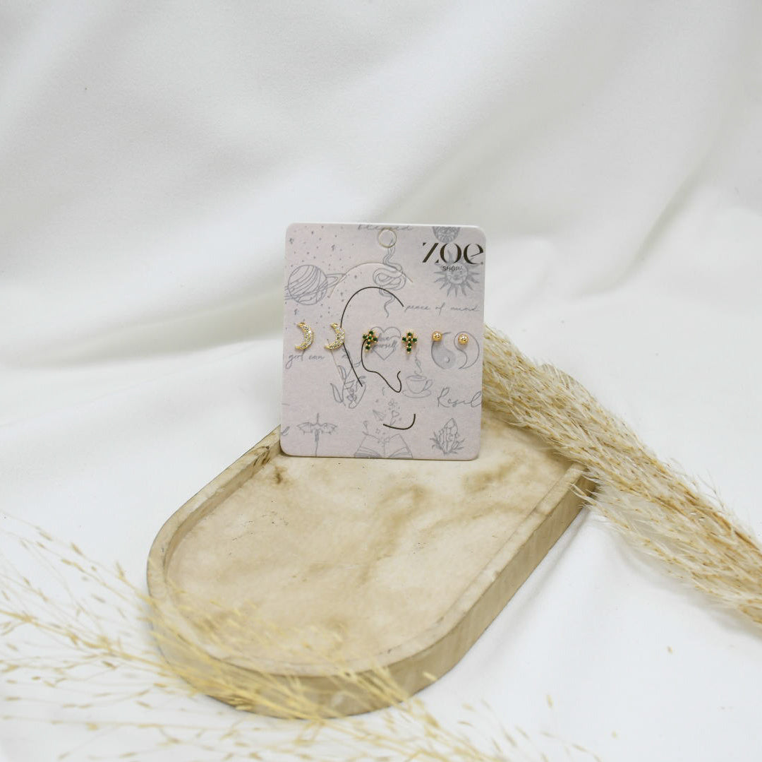 SET DE ARETES XL